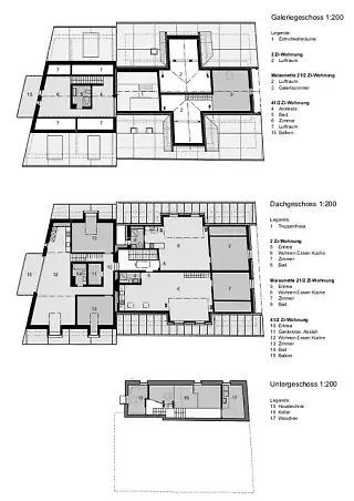 Attique avec galerie, sous-sol