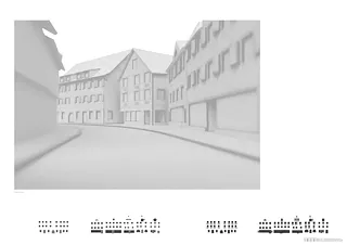 Strassenraum und Fassadenspur (Abstraktion)