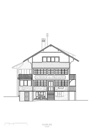 Façade sud - existant