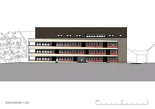 Façade sud 1:200