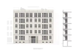 Platzfassade & Schnitt