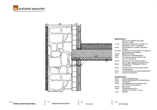Wand-Deckendetail