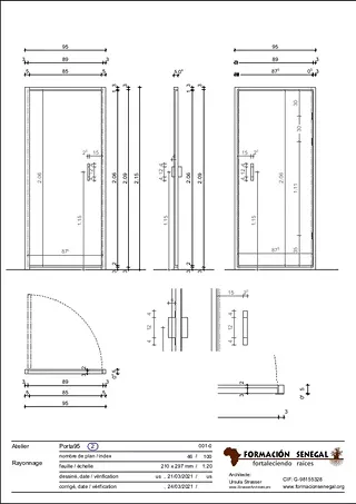 Détail porte intérieure