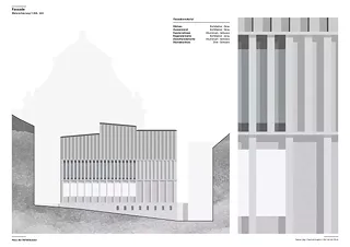 Matérialisation de la façade
