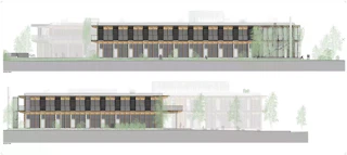 Façade sud et façade est