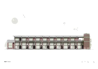 Façade Gleissiedlung Haus F