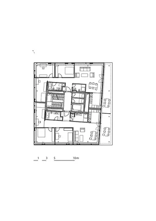 Appartement bâtiment de tête, 5e étage