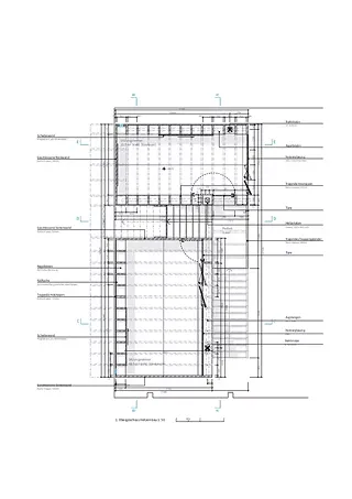 1. Obergeschoss Holzeinbau 1:50