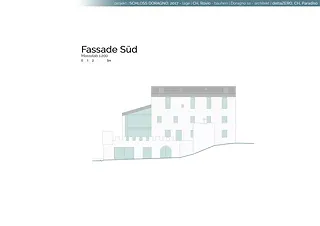 Fassade süd 1:200