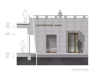 Detailschnitt / -ansicht Anbau