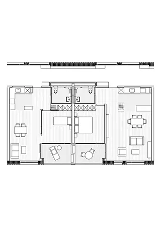 Detailgrundriss Wohnungen 1.5 und 2.5