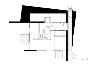 Grundriss der Gartenvilla