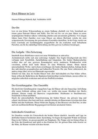 Projektbeschrieb