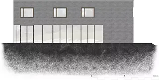 Ansicht Gemeindezentrum NW 1:100