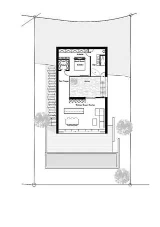 Plan E2 - Salon et chambre à coucher