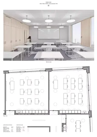 Detail-Grundriss Klassenzimmer