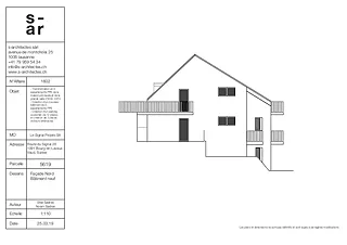 Villa B Nordfassade