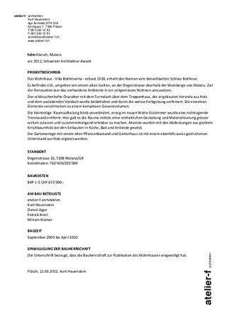 Projektbeschrieb
