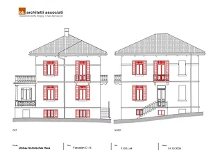 Ostfassade und Nordfassade