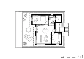 Grundriss Attika Haus A