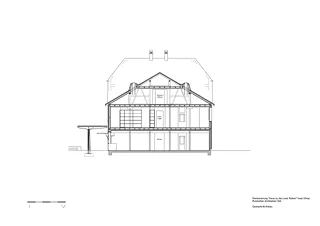 Coupe transversale bâtiment annexe