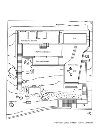 Rez-de-chaussée, ancienne maison d'habitation
