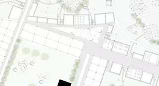 Plan RDC 1:200 quartier ville