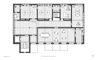 Etage d'entrée, centre communautaire