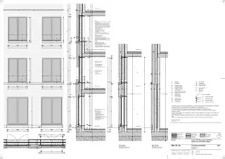 Fassade Ansicht und Schnitte
