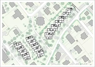 Rez-de-chaussée avec environnement