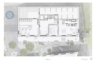 Erdgeschoss grünes Haus