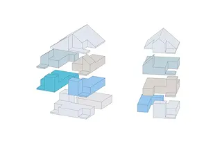 Isometrie - Appartement avec salon sur deux étagesraum
