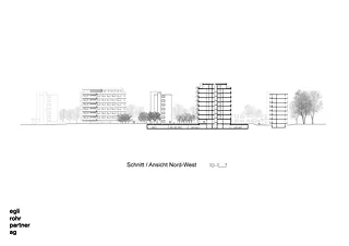 Coupe / Vue Nord-Ouest