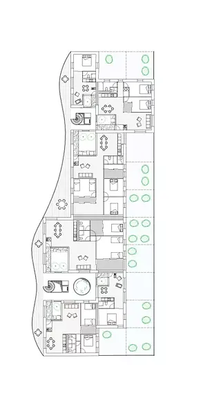 Grundriss Regelgeschoss 1:100 Quartier îlots