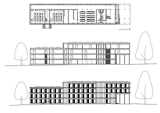 Plan, coupe, élévation Vieusseux