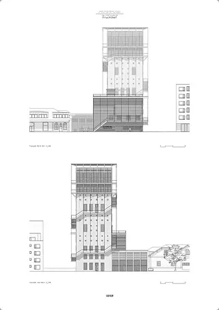 Façade nord-est et sud-ouest