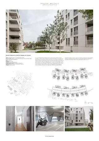 BWA, Quartier de logements En Jonchets, Affiche A0
