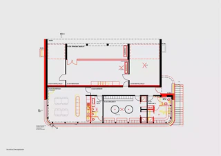Bâtiment administratif  – plan du rez-de-chaussée