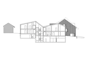 Schnitt Ergänzungsbau