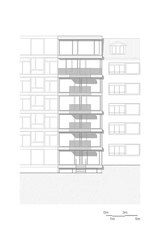 Façade vers la cour