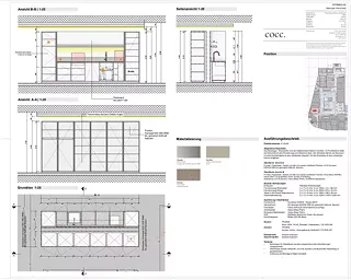 Étagère à pâtisserie et kitchenette