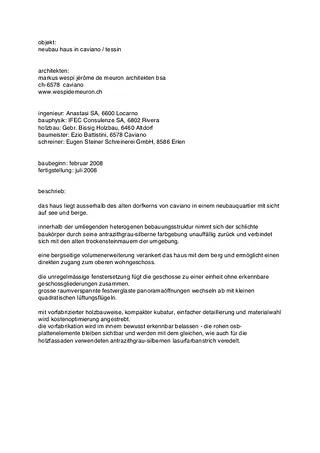 Projektbeschrieb