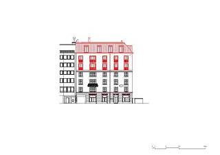 Façade sud-ouest Molkenstrasse