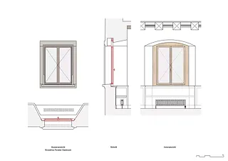 Détail de la fenêtre du rez-de-chaussée