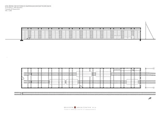 Grundriss und Längsschnitt
