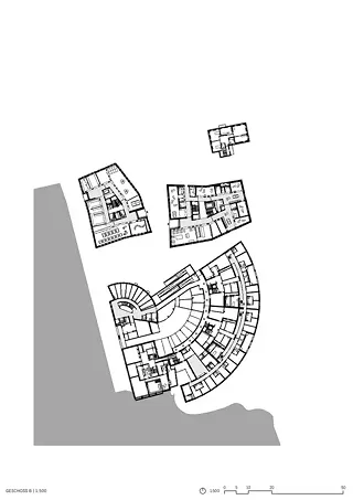 Grundriss Geschoss B 1:500