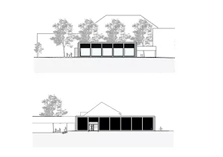 Süd- und Westfassade 1:200