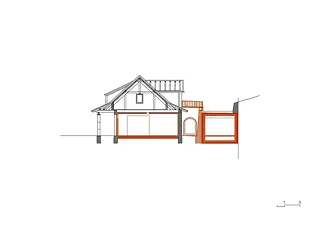 Querschnitt Tend Erweiterungsbau