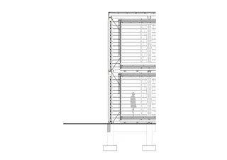 Detail Büroräume Schnitt 1:20