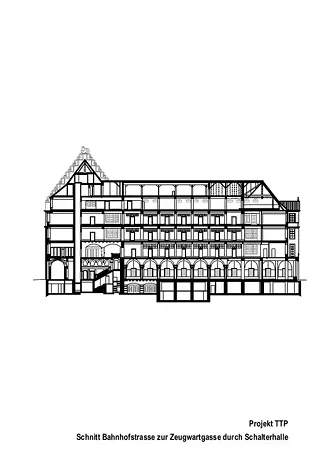 Coupe hall des guichets